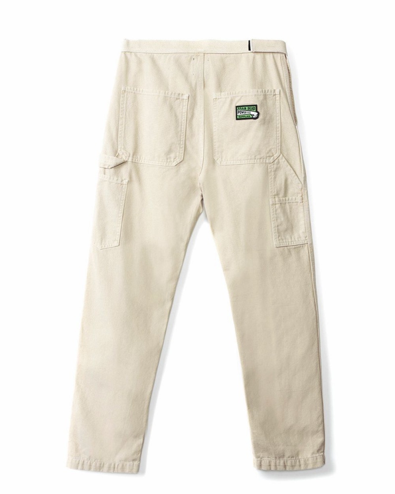 Beige Brain Dead Hard/Software Velcro Carpenter Pant | USA KWOY46281