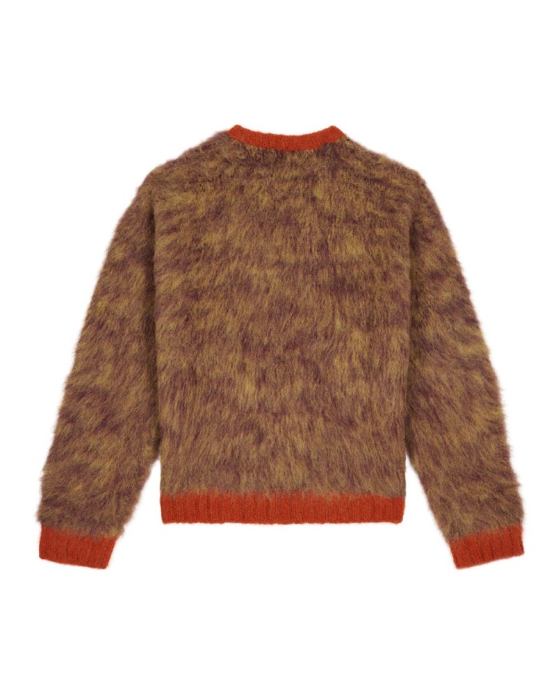 Beige Brain Dead Marled Alpaca Crewneck Sweater | USA MEYW72530