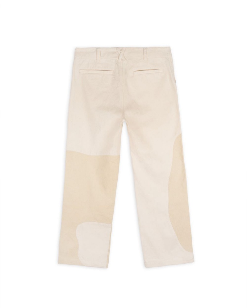 Beige Brain Dead Organic Panel Pant | USA HRMW74658