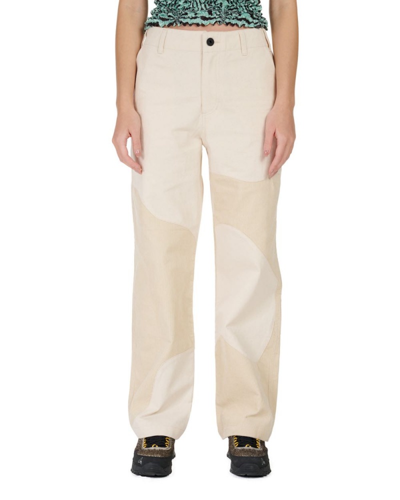 Beige Brain Dead Organic Panel Pant | USA HRMW74658