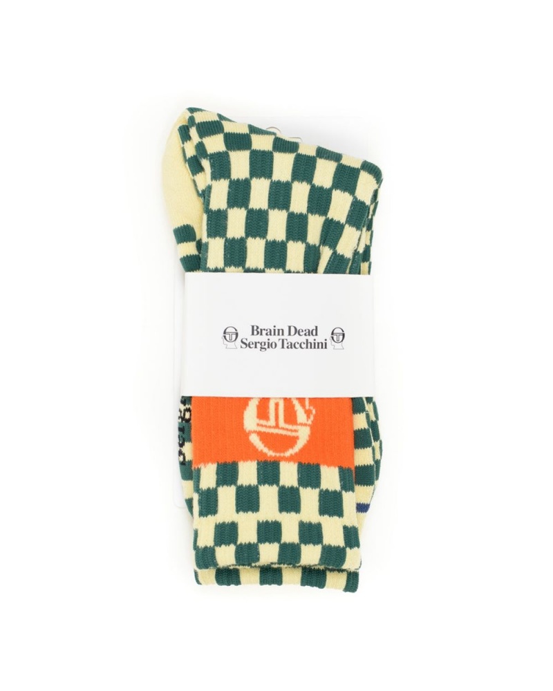 Beige Brain Dead Sergio Tacchini X Socks | USA FCQP21634