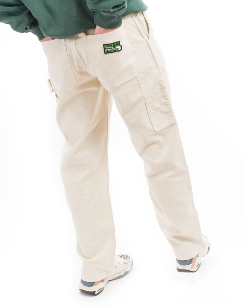 Beige Brain Dead Washed Hard/Softwear Carpenter Pant | USA AHCO81706