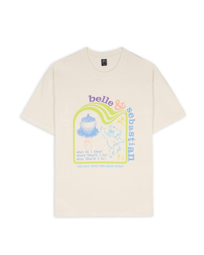 Beige Brain Dead X Belle & Sebastian Boy With The Arab Strap (Tokyo Edition) T-Shirt | USA TKOQ45310