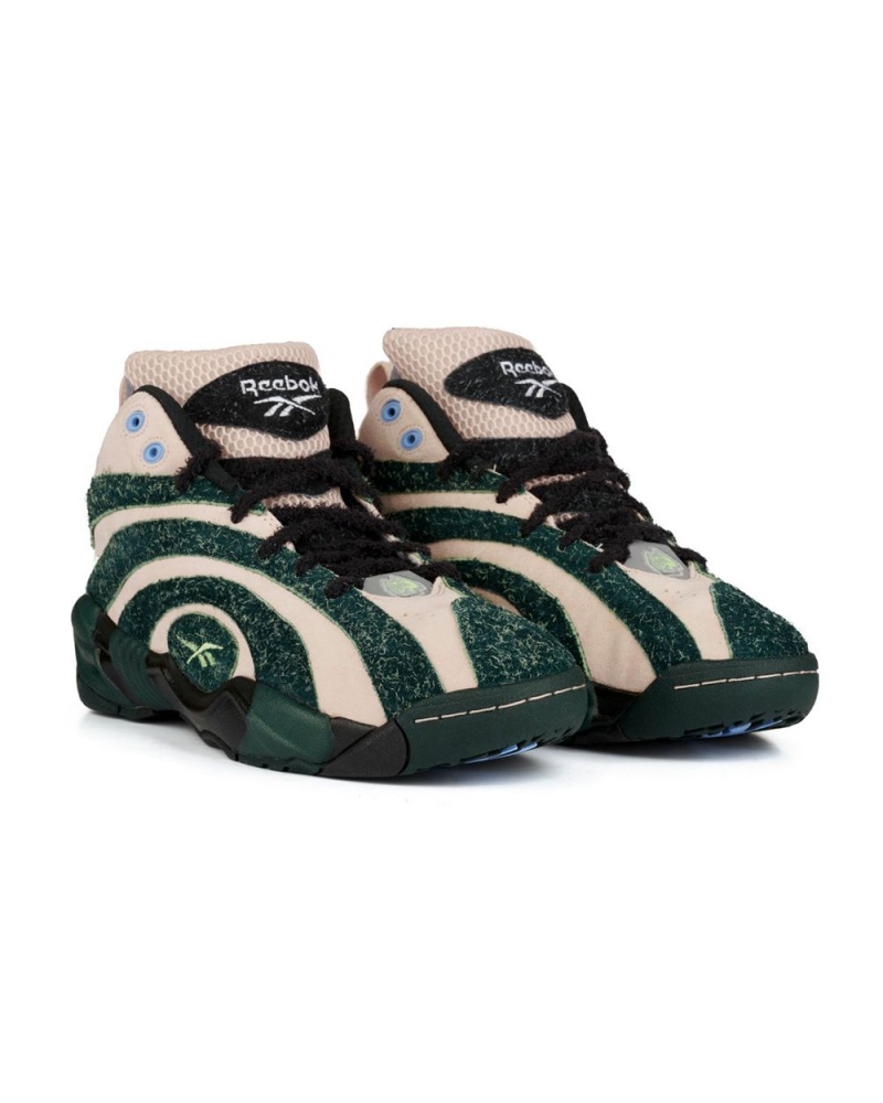 Beige Green Brain Dead Reebok Shaqnosis Shoes | USA MQEZ75694