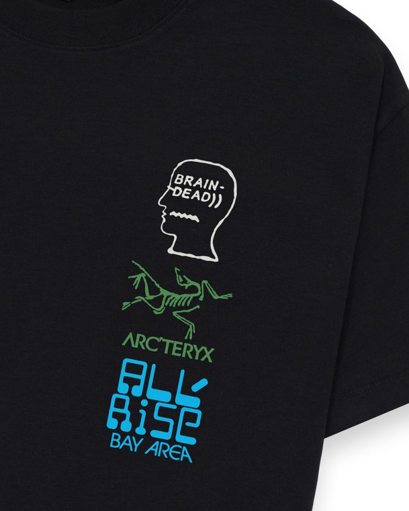 Black Brain Dead All Rise Freedom Of Nature T-Shirt | USA YUWG50874