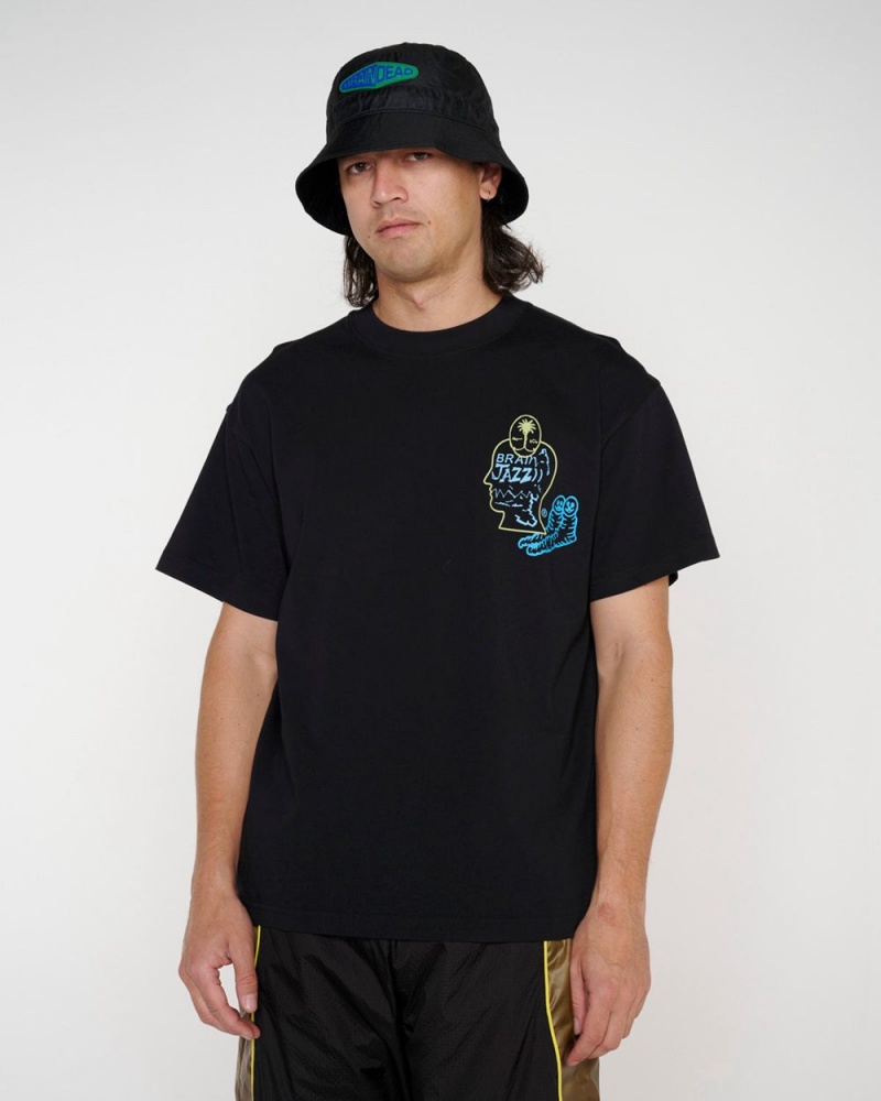 Black Brain Dead Brain Jazz T-Shirt | USA ULES92631