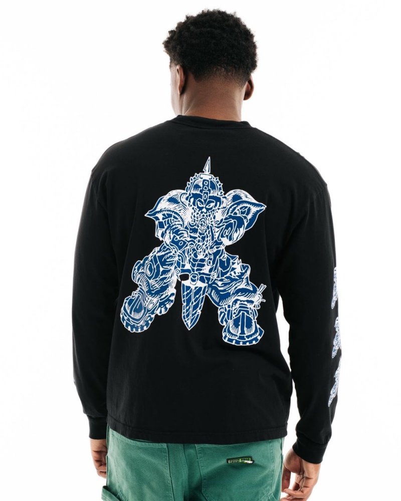 Black Brain Dead Brolic Long Sleeve T-Shirt | USA ELCB51768