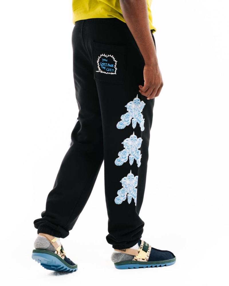 Black Brain Dead Brolic Sweat Pant | USA HJCI74291