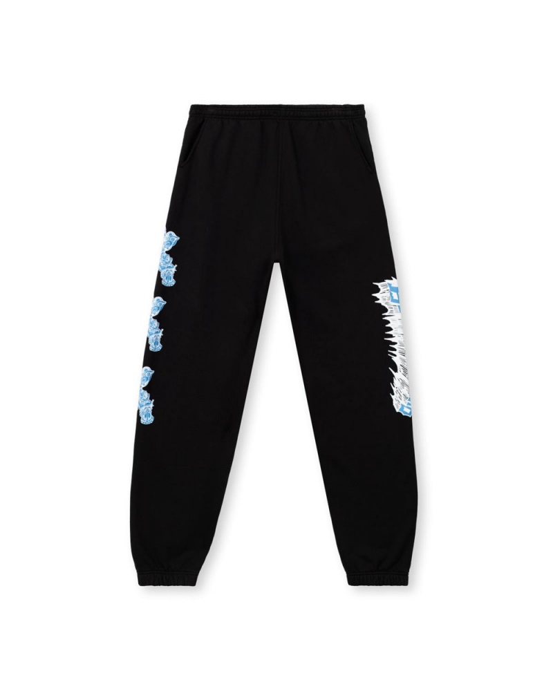 Black Brain Dead Brolic Sweat Pant | USA HJCI74291