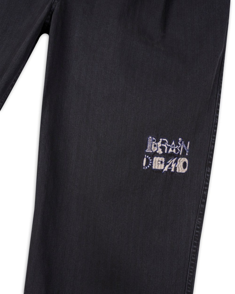 Black Brain Dead Connections Herringbone Pant | USA OTRS15237