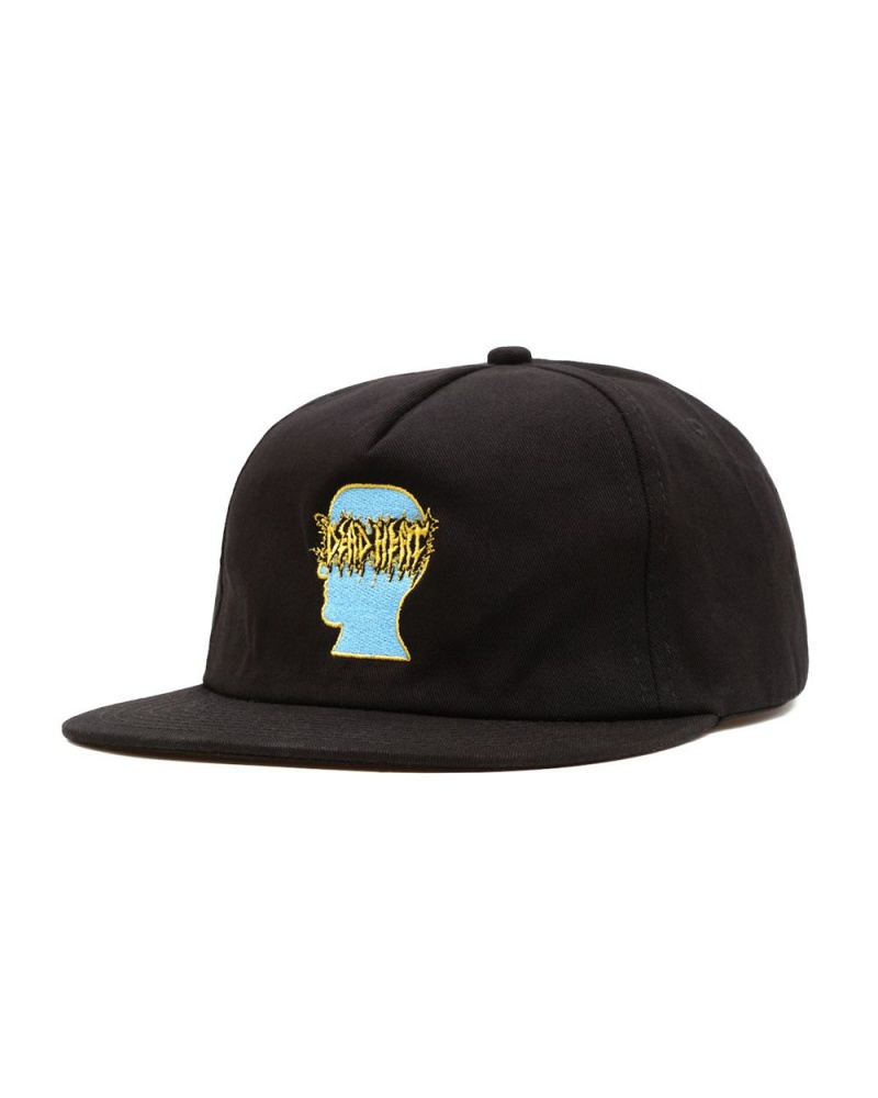 Black Brain Dead Dead Heat Gradient Logo Head Five Panel Hat | USA GELK31409