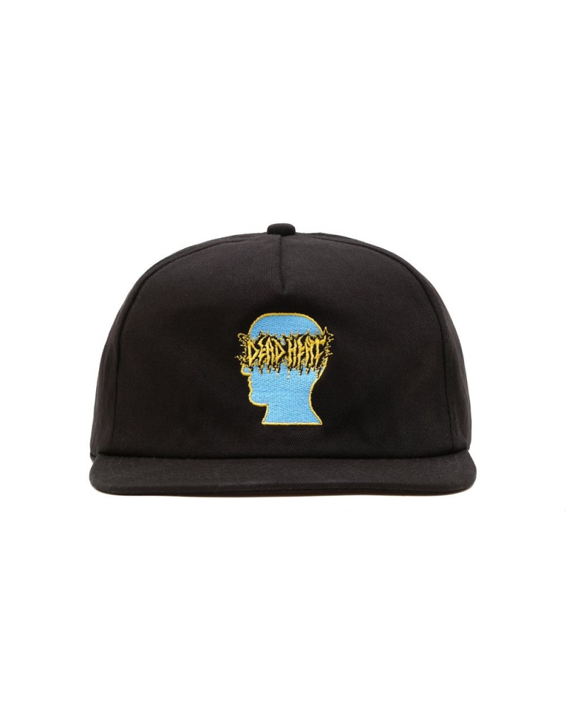 Black Brain Dead Dead Heat Gradient Logo Head Five Panel Hat | USA GELK31409