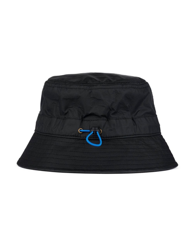 Black Brain Dead Fisheye Cinch Bucket Hat | USA KEIA98523