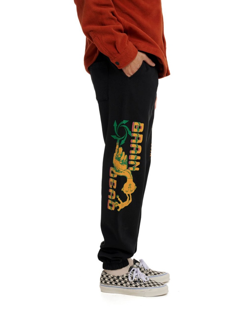 Black Brain Dead Global Streams Sweatpant | USA VCTS92734