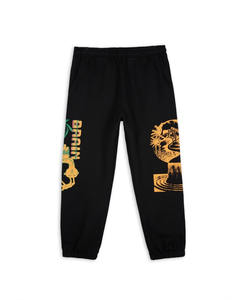 Black Brain Dead Global Streams Sweatpant | USA VCTS92734