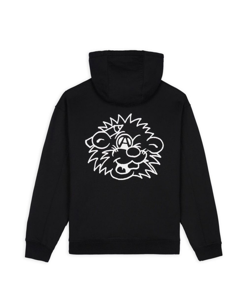 Black Brain Dead Jiblets Zip Up Sweatshirt Hoodie | USA UQXO20685