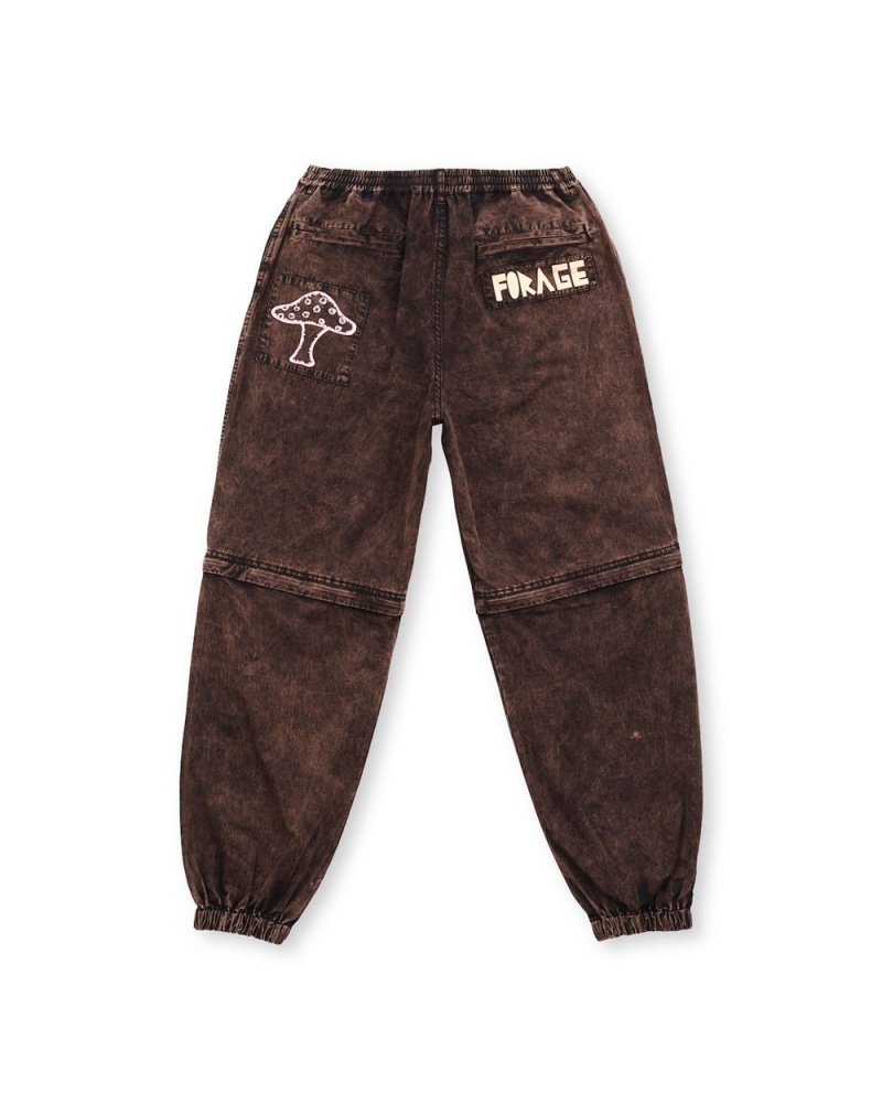 Black Brain Dead Mushroom Utility Pant | USA CADB15234