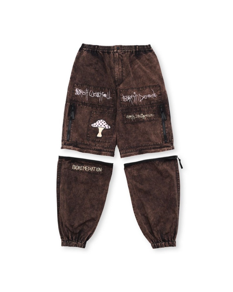 Black Brain Dead Mushroom Utility Pant | USA CADB15234