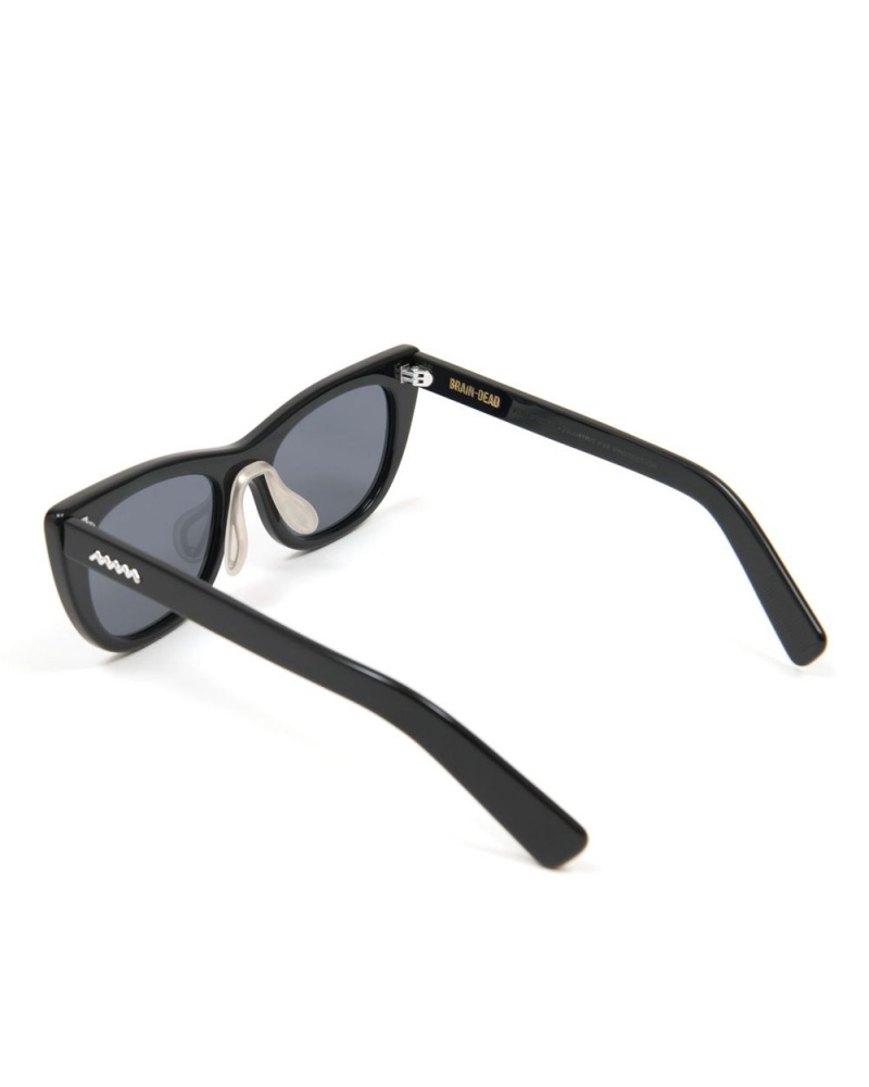 Black Brain Dead Natto Post Modern Primitive Eye Protection Sunglasses | USA ZYID50137