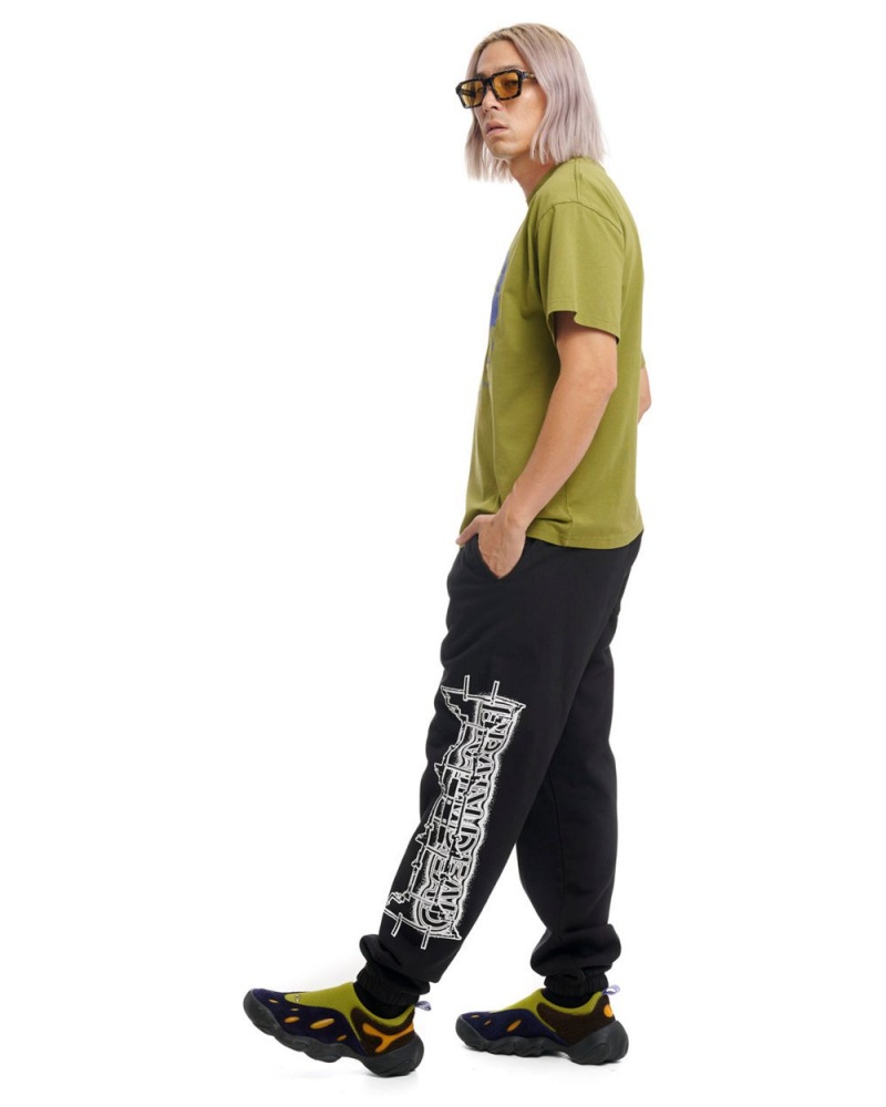 Black Brain Dead Neo Future Sweatpant | USA JPNB12743