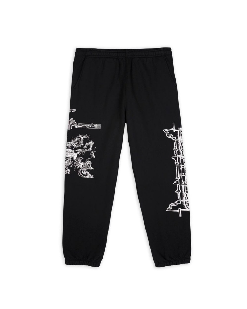 Black Brain Dead Neo Future Sweatpant | USA JPNB12743