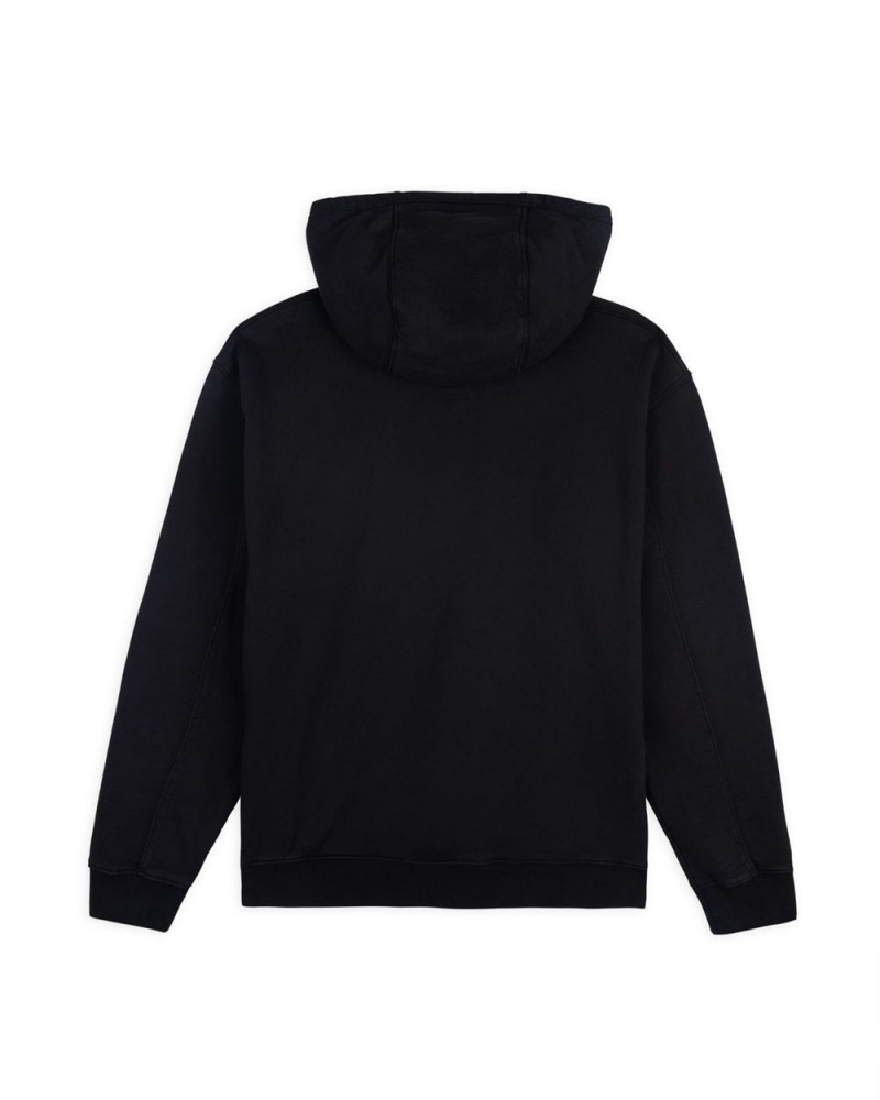 Black Brain Dead Night Facade Hoodie | USA XEUS73860