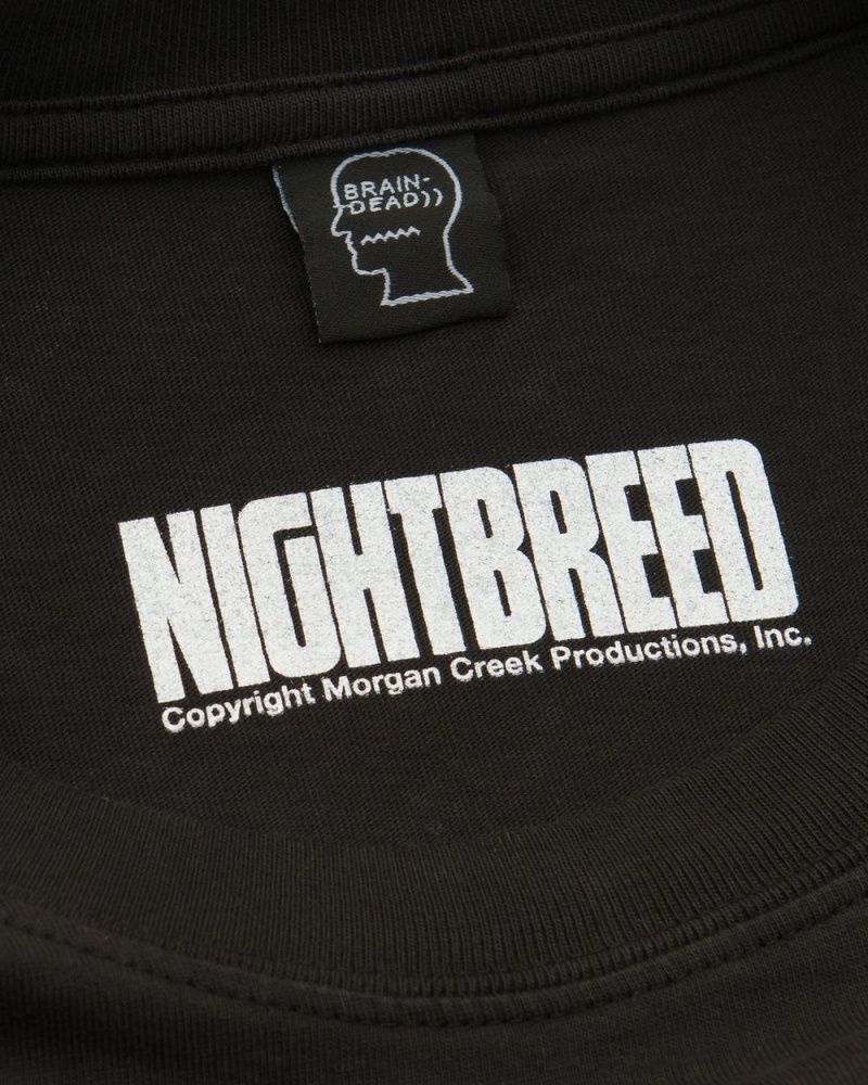 Black Brain Dead Nightbreed T-Shirt | USA ZIUE01249