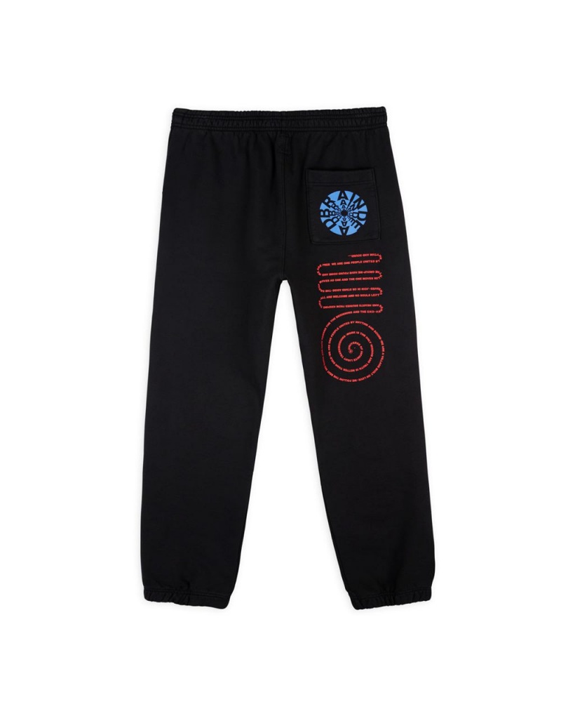 Black Brain Dead Perfect Visions Sweatpant | USA VQNY62589