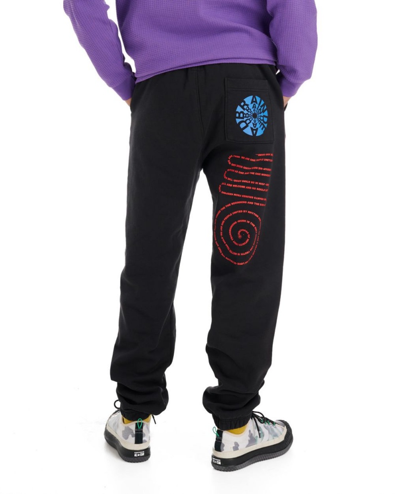 Black Brain Dead Perfect Visions Sweatpant | USA VQNY62589