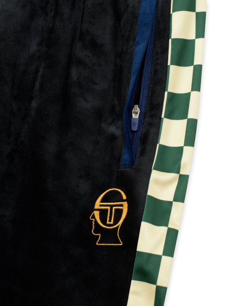 Black Brain Dead Sergio Tacchini X Velour Tracksuit Jacket | USA LFEK57891