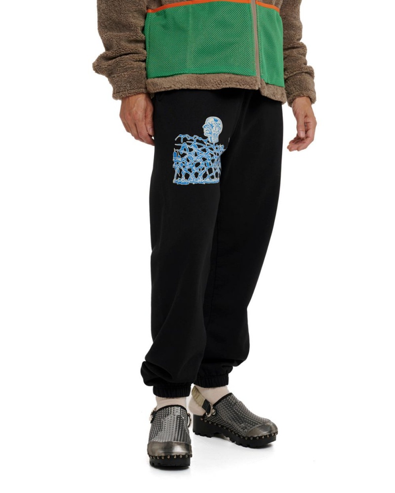 Black Brain Dead Slimer Sweatpant | USA OIRH08136