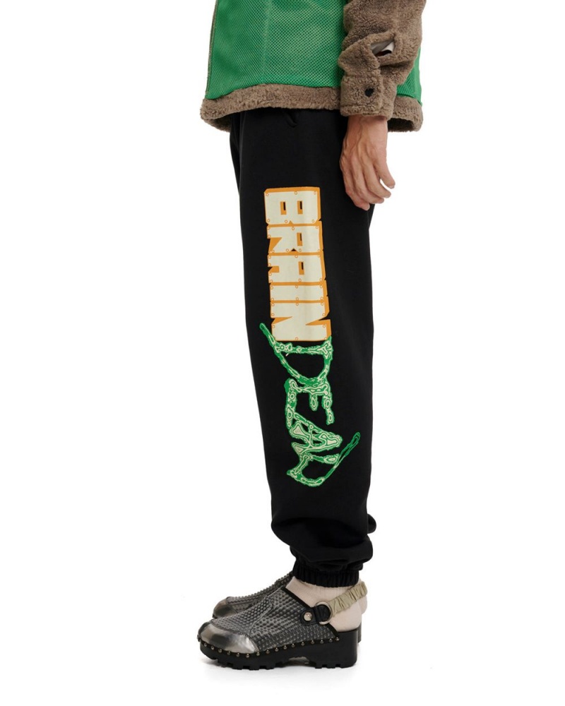 Black Brain Dead Slimer Sweatpant | USA OIRH08136