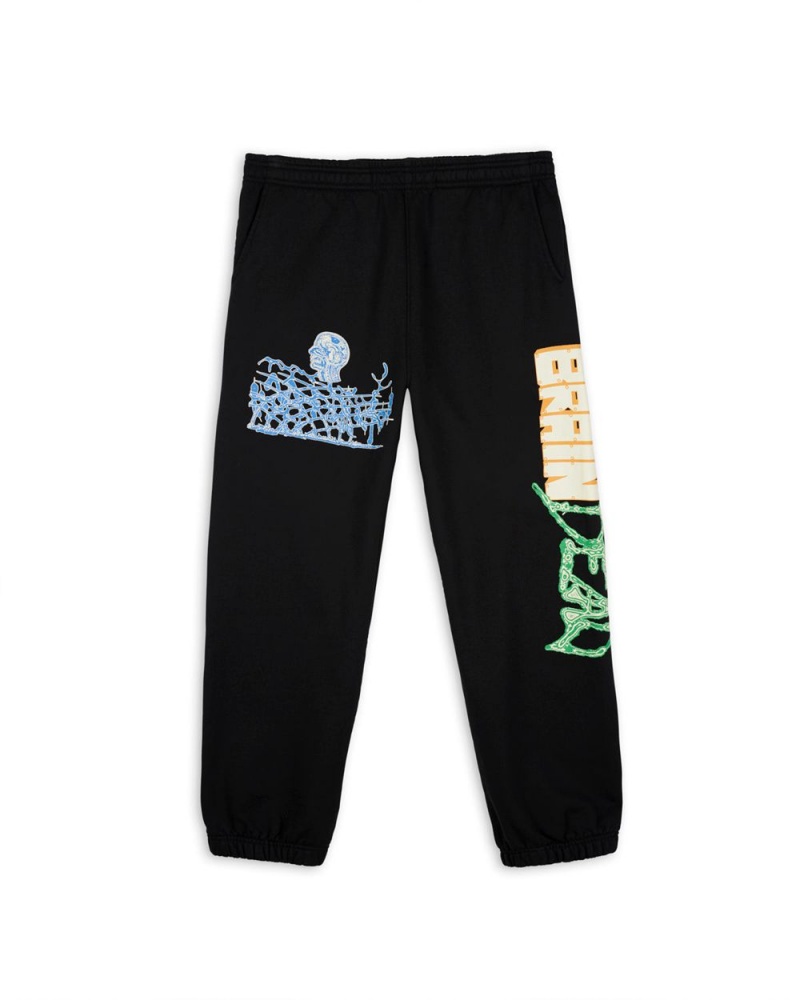 Black Brain Dead Slimer Sweatpant | USA OIRH08136