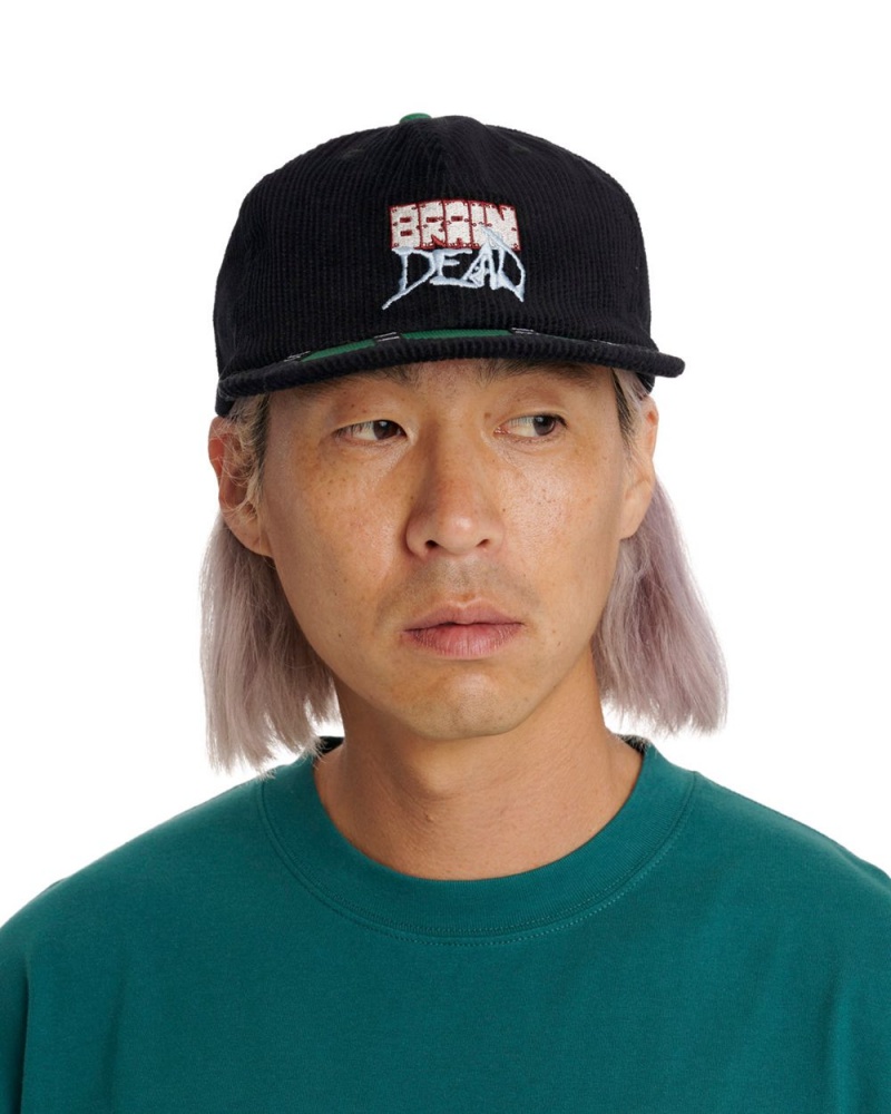 Black Brain Dead Sludge Twill 6 Panel Cap | USA NHKG60759