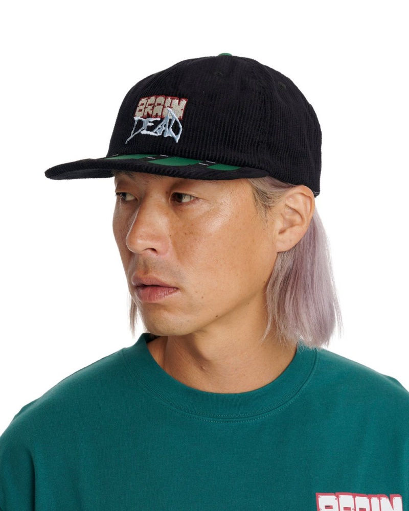 Black Brain Dead Sludge Twill 6 Panel Cap | USA NHKG60759