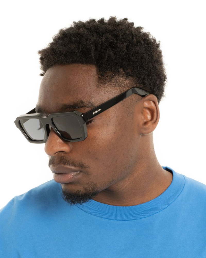 Black Brain Dead Staunton Post Modern Primitive Eye Protection Sunglasses | USA PNIA71280