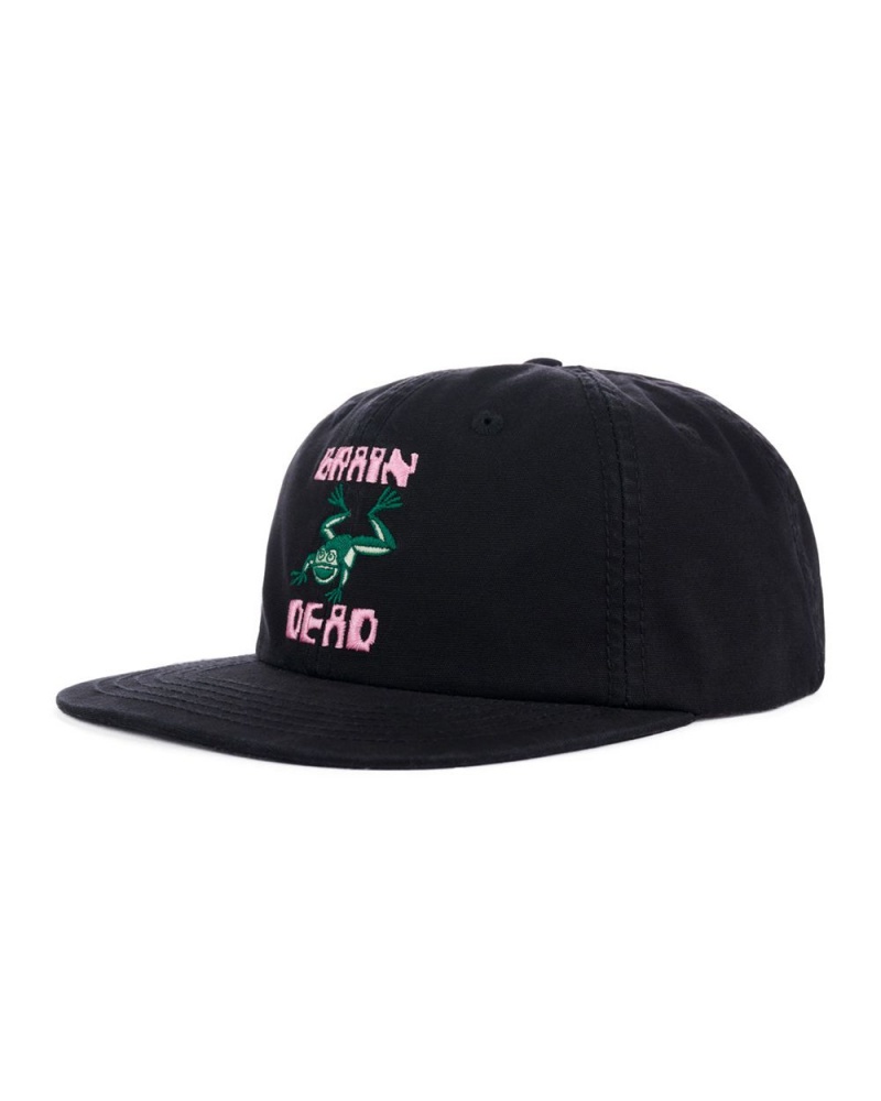 Black Brain Dead Toadman 6 Panel Hat | USA BTGN47265