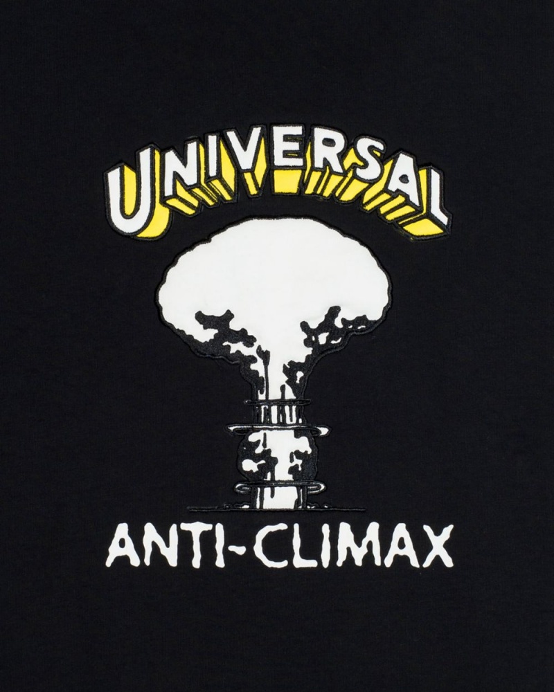 Black Brain Dead Universal Anti-Climax Crewneck Sweatshirt | USA GXZI97683