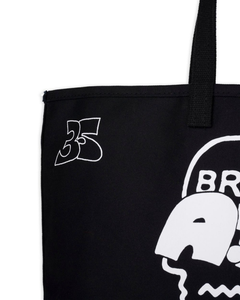 Black Brain Dead X A.P.C. Logohead Steele Tote Bag | USA YHSU57206