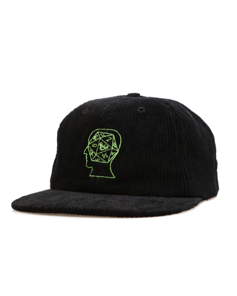 Black Brain Dead X Dungeons & Dragons Head Dice Hat | USA IBGW94850