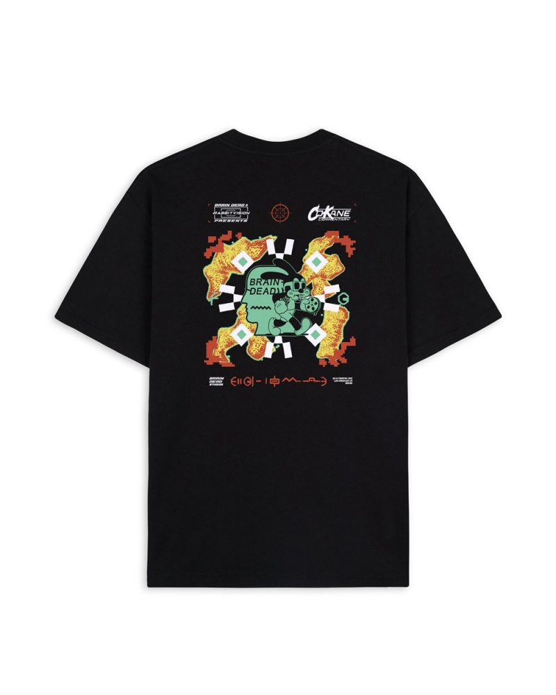 Black Brain Dead X Freddie Gibbs Rabbit Vision T-Shirt | USA SARD14790