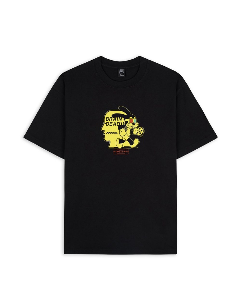 Black Brain Dead X Freddie Gibbs Rabbit Vision T-Shirt | USA SARD14790