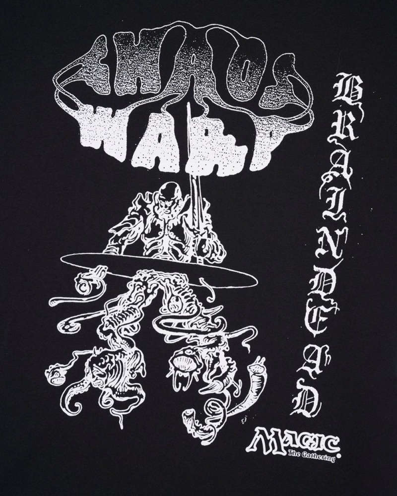 Black Brain Dead X Magic: The Gathering Chaos Warp T-Shirt | USA LOKA81253