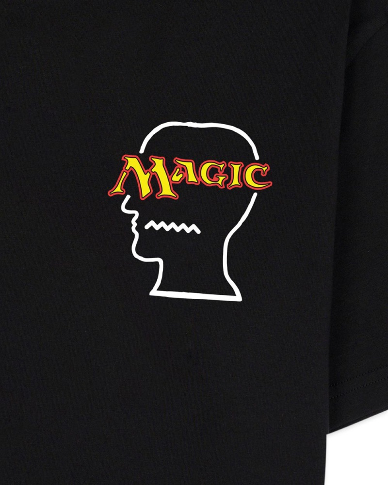 Black Brain Dead X Magic: The Gathering Logo Tee T-Shirt | USA NTOP68931