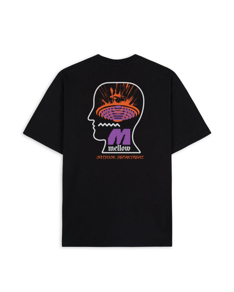 Black Brain Dead X Mellow Climbing Toronto T-Shirt | USA XZNP20649