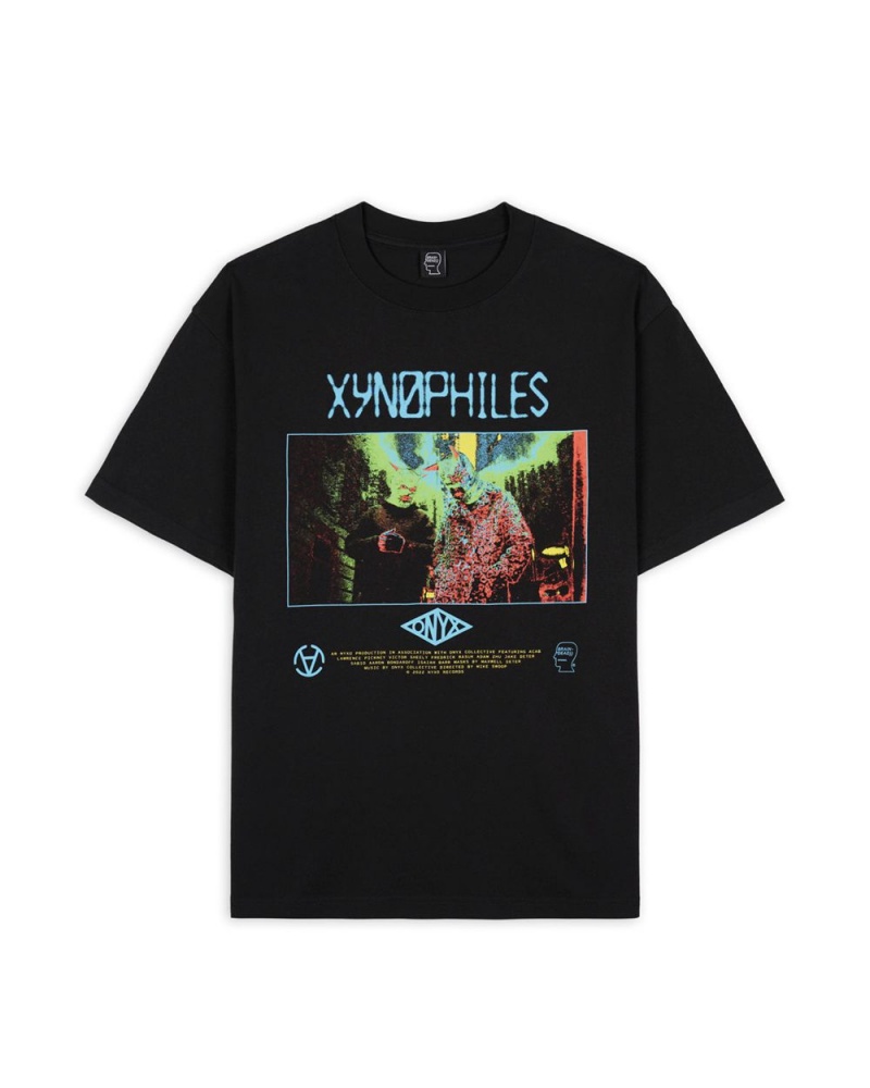 Black Brain Dead X Onyx Collective Xynophiles Tee T-Shirt | USA JFIW70283