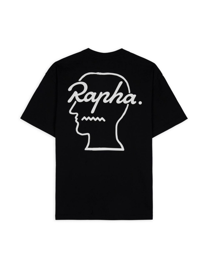 Black Brain Dead X Rapha Raphahead T-Shirt | USA BUWK90134