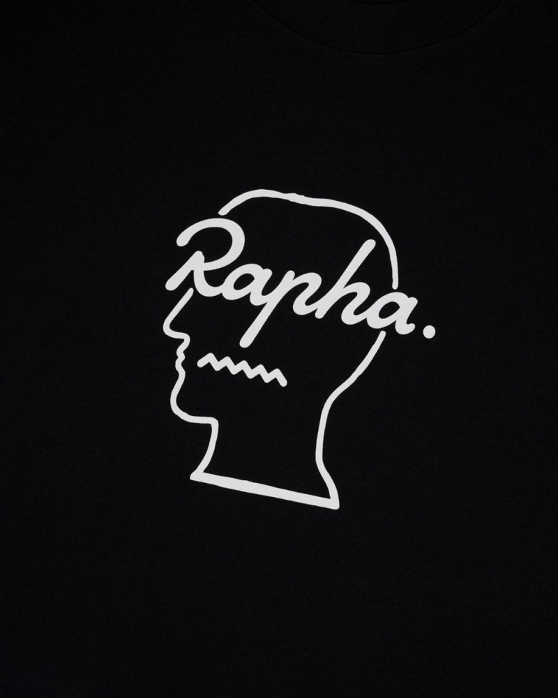 Black Brain Dead X Rapha Raphahead T-Shirt | USA BUWK90134