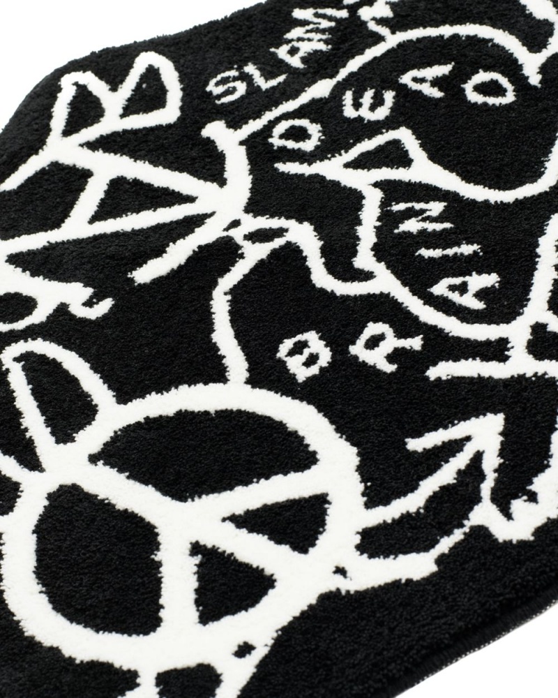 Black Brain Dead X Slam Jam Anarchy Bunny Love Rug | USA JIFK02739