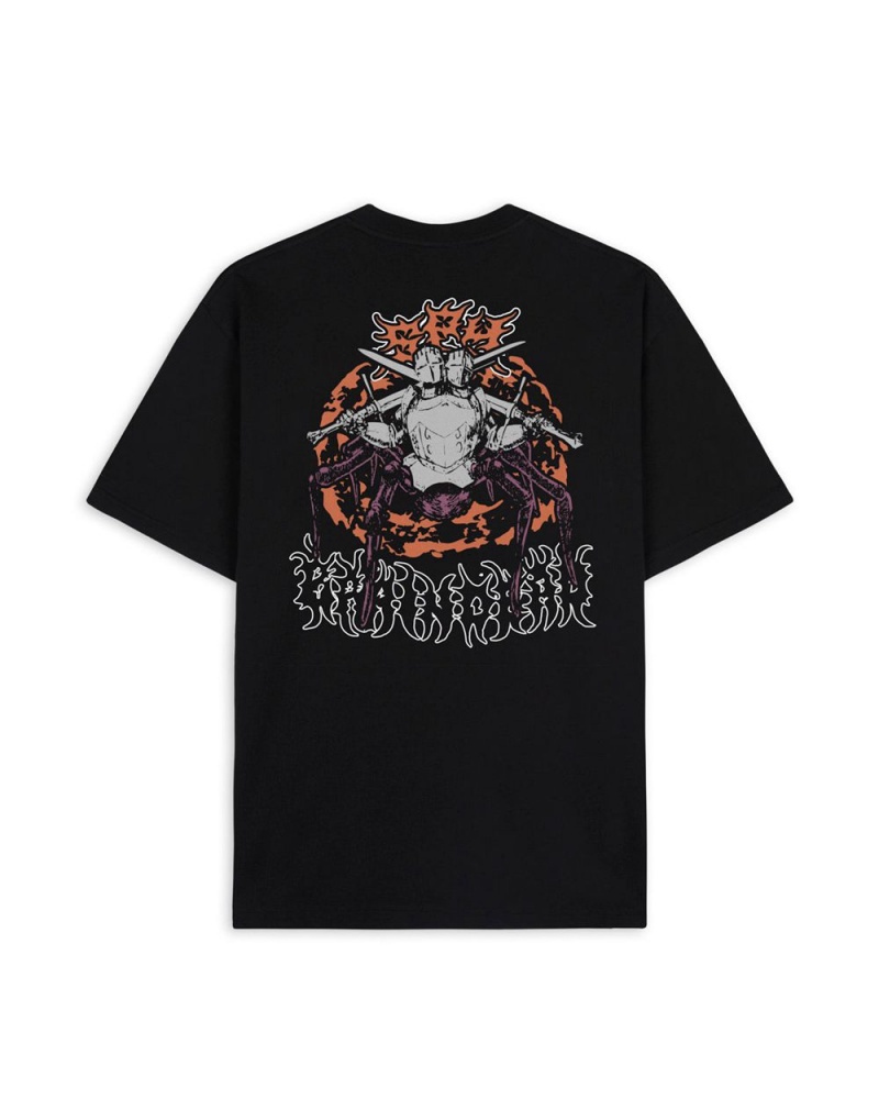 Black Brain Dead X Spy Sound & Fury T-Shirt | USA SKGI43178